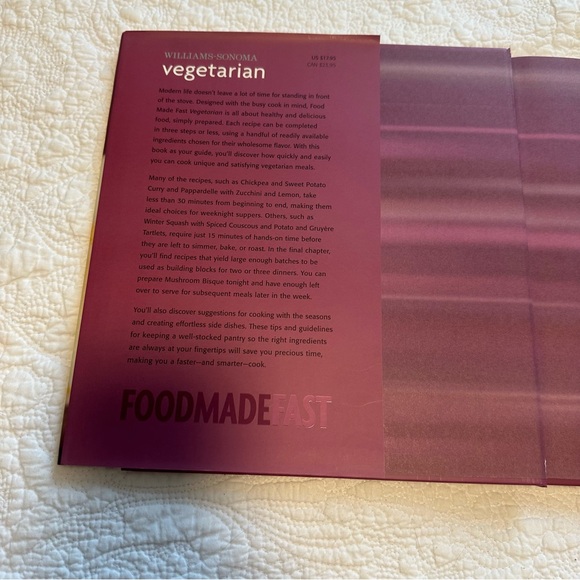 Williams Sonoma Food Made Fast Vegetarian Cookbook - Picture 2 of 7